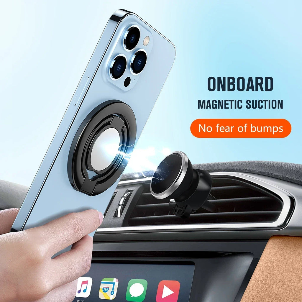 For MagSafe Phone Magnetic Finger Ring Holder for Iphone 15 13 Pro Max Mini Magnet Phone Stand Grip Mount Smartphone Accessories